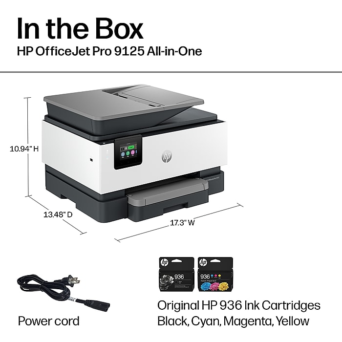 image-84.jpeg HP OfficeJet Pro 9125 Wireless Color All-In-One Printer, Scan, Copy, Fax, 3 Months Free Instant Ink, AI Enabled ( C2VZ0A)
