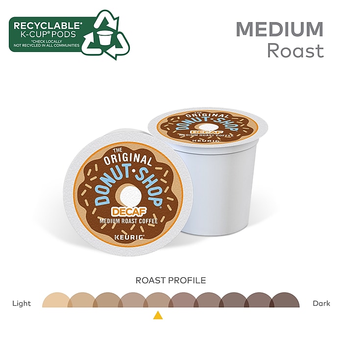 image-87.jpeg The Original Donut Shop Decaf Coffee Keurig® K-Cup® Pods, Medium Roast, 48/Box (16019-2)