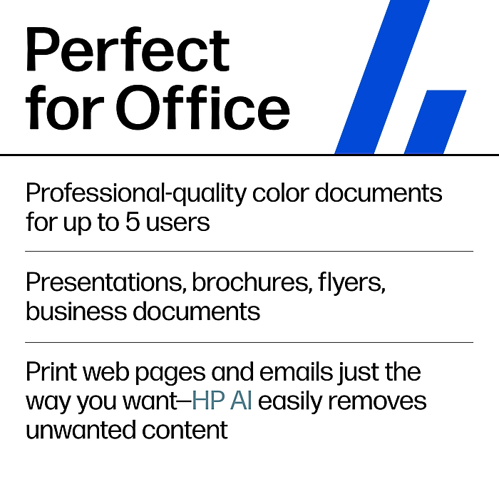 image.png HP OfficeJet Pro 9125 Wireless Color All-In-One Printer, Scan, Copy, Fax, 3 Months Free Instant Ink, AI Enabled ( C2VZ0A)