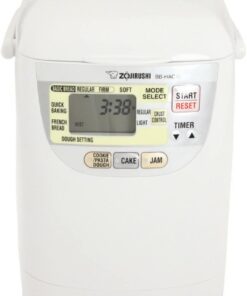 Zojirushi Bb HAC10 Home Bakery Mini Breadmaker, 1 Lb (White) | Bakes 1-Lb Loaves, 13-Hour Delay Timer, Quick-Bake under 2 Hrs, Dough and Jam and Cake Settings, Nonstick Pan and Kneader