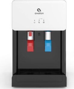 Avalon B8WHT Countertop Bottleless Water Cooler Dispenser - 2 Stage Water Filters and Installation Kit Included, NSF Certified, UL Listed, White