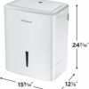 Frigidaire 50 Pint Dehumidifier w/Wifi | Portable, Quiet, Energy Efficient, Humidity Absorber, Moisture Extractor, for Bedroom Living Room Garage Attic Crawl Space