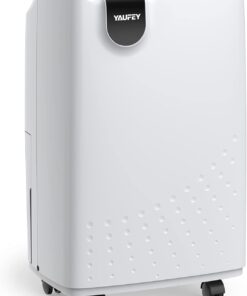 Yaufey 31 Pint Dehumidifier for Basement Home 2500 Sq. Ft. with Drain Hose | Continuous Drain & Water Tank, Intelligent Humidity Control, Quiet Operation, Auto Shut Off, 24H Timer for Home Whole House