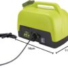 Sun Joe Cordless Electric Pressure Power Washer w/ 2.0Ah Battery, Charger & Adjustable Nozzle, 1.5 GPM, 90W Motor - Heavy-Duty Cleaning Machine for Patios, Decks, Sidewalks & Cars, IONMAX WA24C-LTE Sun Joe Cordless Electric Pressure Power Washer w/ 2.0Ah Battery, Charger & Adjustable Nozzle, 1.5 GPM, 90W Motor - Heavy-Duty Cleaning Machine for Patios, Decks, Sidewalks & Cars, IONMAX WA24C-LTE