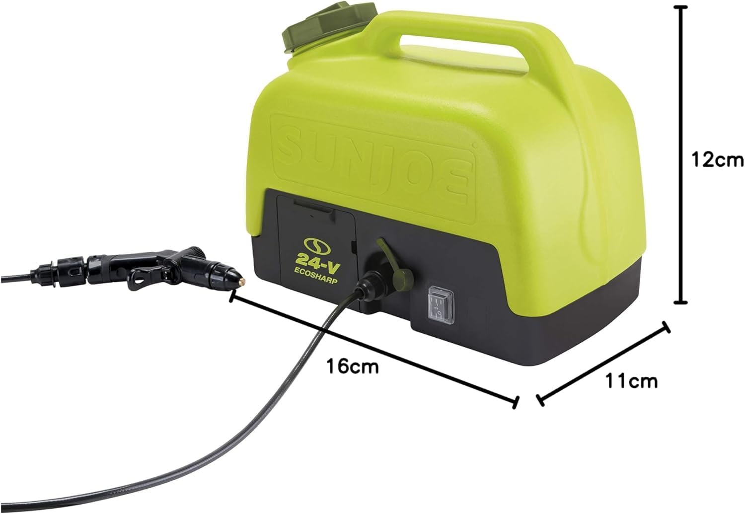 Sun Joe Cordless Electric Pressure Power Washer w/ 2.0Ah Battery, Charger & Adjustable Nozzle, 1.5 GPM, 90W Motor - Heavy-Duty Cleaning Machine for Patios, Decks, Sidewalks & Cars, IONMAX WA24C-LTE Sun Joe Cordless Electric Pressure Power Washer w/ 2.0Ah Battery, Charger & Adjustable Nozzle, 1.5 GPM, 90W Motor - Heavy-Duty Cleaning Machine for Patios, Decks, Sidewalks & Cars, IONMAX WA24C-LTE - Image 10