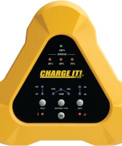 Clore Automotive CHARGE IT! 4506 6/12V (6/2) Amp Smart Charger, Yellow