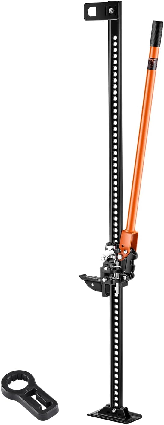 VEVOR Farm Jack 60inch, 7000 lbs Capacity Ratcheting Off Road Jeep Jack for Tractor, Truck, SUV, Bumper Lift, Orange VEVOR Farm Jack 60inch, 7000 lbs Capacity Ratcheting Off Road Jeep Jack for Tractor, Truck, SUV, Bumper Lift, Orange