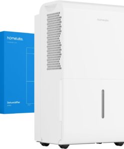 hOmeLabs Dehumidifier 7,000 Sq Ft 50 Pint (MAX 120 Pint at 95°F, 90% RH) | WIFI + Upgraded Advanced Humidity & Moisture Control, Quiet, Efficient, Auto Shut-off, Ideal for Home, Basement, Office