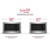 Frigidaire Gallery Series GMBS3068BF 2.2 cu. ft. Built-in Microwave Oven, Trim Kit Sold Separately