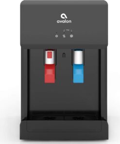 Avalon B8BLK Countertop Touchless Bottleless Water Cooler-2 Stage Water Filters and Installation Kit Included, NSF Certified, UL Approved, Black