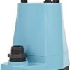 Little Giant 5-MSP 115-Volt, 1/6 HP, 1500 GPH, Aluminum Manual Utility Pump, 25-Ft. Cord, Blue 505712