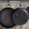 T-Fal Ultimate Hard Anodized Nonstick Pots and Pans Set 17 Piece, Nonstick Cookware Set with Fry Pan, Saucepans, Saute-Pan, Griddle, Dishwasher Safe, Onyx