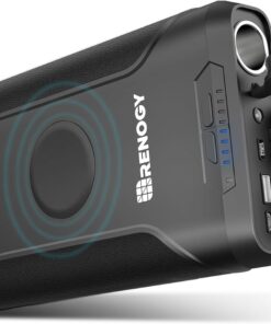 Renogy 72000mAh 266Wh 12v Power Bank with 60W PD, CPAP Battery for Camping, High Capacity Large Camping Power Bank with USB-C DC Wireless Charging & Flashlight, Backup Power Supply for Starlink Mini