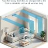 IRIS USA WOOZOO Air Circulator Fan with Remote, Oscillating, 5 Speeds, 82ft Max Air Distance, 90° Adjustable Tilt, 30db Quiet Motor, Small Fan for Bedroom, Office, Dorm, White
