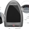 EyeVac Home Touchless Vacuum Automatic Dustpan - Great for Sweeping Pet Hair Food Dirt Kitchen - Ultra Fast & Powerful, No More Bending Down, Bagless, Corded, Automatic Sensors, 1000 Watt (Silver)
