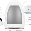 EyeVac Home Touchless Vacuum Automatic Dustpan - Great for Sweeping Pet Hair Food Dirt Kitchen - Ultra Fast & Powerful, No More Bending Down, Bagless, Corded, Automatic Sensors, 1000 Watt (White)