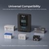 Renogy Solar Charge Controller (Bluetooth)- Rover 20A 12V24V Auto DC Input MPPT Charge Controllers for Solar Panels Adjustable LCD for Gel Sealed Flooded Lithium Battery