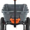 VEVOR Heavy Duty 1200lbs 7 Cu.Ft Wheelbarrow Garden Dump Cart Wagon | 2-in-1 Convertible Handle to Trailer For ATV Mower Tractor, 13in All Terrain Wheels VEVOR Heavy Duty 1200lbs 7 Cu.Ft Wheelbarrow Garden Dump Cart Wagon | 2-in-1 Convertible Handle to Trailer For ATV Mower Tractor, 13in All Terrain Wheels