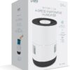 Pure Enrichment MistAire Eva - Mist-Free Evaporative Humidifier with Antibacterial Filter, 2.8-L Tank, 4 Speeds, Large Room Coverage up to 500 sq. ft., Night Light, Auto Shut-Off Timer, No White Dust