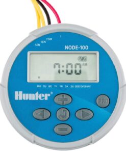Hunter Node-100-LS Battery Operated Sprinkler Timer, Waterproof Irrigation Controller for Valves, Outdoor, Easy Install, No Wiring Needed for Drip or Remote Systems (DC Solenoid Not Included)