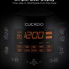 CUCKOO High Pressure Rice Cooker 6-Cup Uncooked / 12-Cup Cooked with Nonstick Inner Pot, Versatile Rice Maker with 12 Menu Options and Steam Plate, Fuzzy Logic Tech, Voice Guide, Black (CRP-P0609S)