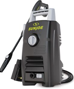 Sun Joe Electric Pressure Washer with Powerful Motor for Cars/Fences/Patios/All Uses, Safety First GFCI Power Cord, Adjustable Spray Wand & Total Stop System, 20-Foot Hose, Black, SPX205E-XT
