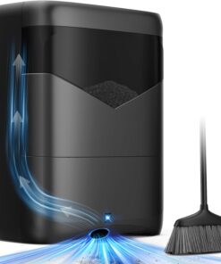 LyriFine Pro Touchless Vacuum Automatic Dustpan, 20Kpa Suction Ultra Fast & Powerful Hair Vacuum for Salons Pet Hair Food, Auto Sensors, 6L Large Capacity Corded Canister Vacuum, Bagless, 2 Modes