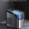 GoveeLife Smart Ice Maker, 9 Ice Cubes in 6 Mins 3 Sizes, 26lbs/Day, Silver | Countertop Ice Maker with App & Voice Control, Self Cleaning, RGB Lights, Portable Ice Machine with Scoop for Kitchen, Party