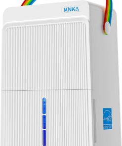 KNKA Energy Star 4500 Sq.Ft Dehumidifier for Basement, Max 80 Pint/Day | Dehumidifier with Drain Hose, Dehumidifiers for Home, Bedroom, Bathroom, Large Room, Smart Humidity Control, Sleep Mode