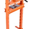 VEVOR Hydraulic Shop Press, 12 Ton/26000lbs, H-Frame, 4-Hold Adjustable Height, with Movable Plates, for Garage or Professional Users, Orange