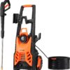 VEVOR Electric Pressure Washer, Max 4500 PSI and 3.2 GPM with Pressure Adjustment, High Power Pressure Cleaning Machine with 4 Quick Connect Nozzles, for Cars/Fences/Driveways/Patios/Home Cleaning