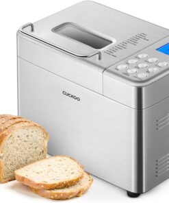 CUCKOO 2 lb. Bread Maker Machine with Auto Dispenser, CBM-AAB101S | 15 Menu Options, 3 Crust Colors, Fruit and Nut Dispensing, 6 Accessories, Sourdough Baking