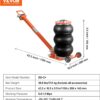 VEVOR Air Jack, 3 Ton/6600 lbs Triple Bag Air Jack, with Heightened Column Lifting Up to 21.3 Inch & Adjustable Handle, with Thick Rubber Pad, 1-6S Lifting Pneumatic Bag Jack Fits for Car, SUV