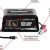 Schumacher Electric 6A Car Battery Charger and 50A Engine Starter, 3-in-1 Solution, Maintainer, 10A Boost, for 12V Power Sport, Automotive, and Marine Batteries, SC1305