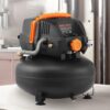 VEVOR 6 Gallon Air Compressor, 1.7HP 2.3CFM@90PSI Portable Pancake Air Compressor & 150PSI Max Pressure, 12-Piece Accessory Kit with 25FT Air Hose for Tire Inflation, Spray Painting, Woodwork Nailing