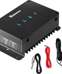 Renogy 12V 50A DC to DC Battery Charger with MPPT, On-Board Battery for Gel, AGM, Flooded and Lithium Batteries, Using Multi-Stage Charging, Solar Panel and Alternator