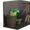 Suncast Outdoor Storage Shed for Backyard and Garden, Horizontal, 4' x 2.5', Stoney Grey - Portable Utility Deck and Cabinet for Tools, Equipment, and Garbage Suncast Outdoor Storage Shed for Backyard and Garden, Horizontal, 4' x 2.5', Stoney Grey - Portable Utility Deck and Cabinet for Tools, Equipment, and Garbage