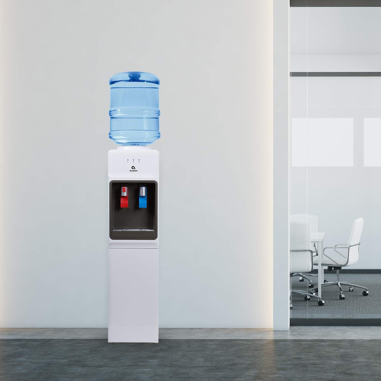 Avalon Top Loading Water Cooler Dispenser - Hot & Cold Water, Child Safety Lock, Innovative Slim Design, Holds 3 or 5 Gallon Bottles - UL Listed Avalon Top Loading Water Cooler Dispenser - Hot & Cold Water, Child Safety Lock, Innovative Slim Design, Holds 3 or 5 Gallon Bottles - UL Listed - Image 6