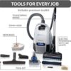 Prolux Phantom Canister PET Vacuum Cleaner, Wessel Werk EBK250 Power Nozzle, Quick Clean, Lightweight, HEPA Filter, Adjustable Suction, Cleans All Surfaces