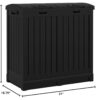 Suncast Dual Trash Hideaway Cabinet for Garbage and Recycle Bags, Discrete Outdoor Trash Cabinet with Concealed Trash Bag Holders, Holds Two 33-Gal. Bags, Made in the USA Suncast Dual Trash Hideaway Cabinet for Garbage and Recycle Bags, Discrete Outdoor Trash Cabinet with Concealed Trash Bag Holders, Holds Two 33-Gal. Bags, Made in the USA