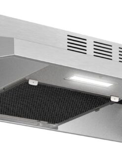 Range Hood 30 inch Under Cabinet, Stainless Steel Kitchen Vent Hood 280CFM, Built-in Kitchen Stove Hood w/Rocker Button Control, Ducted/Ductless Convertible Duct, 2 Speeds Fan, Bright LED Light