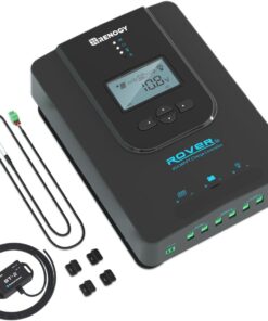 Renogy Solar Charge Controller (Bluetooth) - Rover 40A 12V24V Auto Parameter DC Input MPPT Charge Controllers for Solar Panels Adjustable LCD for Gel Sealed Flooded Lithium Battery