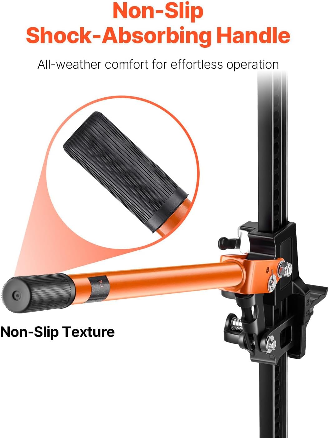 VEVOR Farm Jack 60inch, 7000 lbs Capacity Ratcheting Off Road Jeep Jack for Tractor, Truck, SUV, Bumper Lift, Orange VEVOR Farm Jack 60inch, 7000 lbs Capacity Ratcheting Off Road Jeep Jack for Tractor, Truck, SUV, Bumper Lift, Orange - Image 5