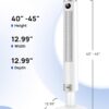 DREO Smart Tower Fan for Bedroom, 40”-45” Adjustable Height, 28 ft/s Velocity, DC Motor, 9 Speeds, 4 Modes, 90°Oscillating, Standing Fan, 20dB Quiet, 12H Timer for Home, Office, Google/Alexa, White