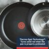 T-fal Experience Nonstick Cookware Set 12 Piece, Induction, Oven Broiler Safe 350F, Kitchen Cooking Set w/Fry Pans, Saucepan, Stockpot, Kitchen Utensils, Pots and Pans, Dishwasher Safe, Black