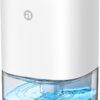 TABYIK 35 OZ Dehumidifier for Bedroom RV, Quiet with Auto Shut Off, White | 280 Sq.Ft Small Dehumidifiers for Home Bathroom Closet, 7 Color Light, 28dB Ultra Quiet, 35OZ Water Tank