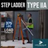 Louisville Ladder 6-Foot Fiberglass Step Ladder, 375-Pound Load Capacity, Type IAA, FS1406HD