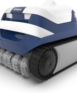 Polaris ERA 820 Robotic Pool Cleaner with Cyclonic Vacuum, Dual Brushes, 60ft Swivel Cable, Large Canister, Caddy & Cover – for In-Ground Pools