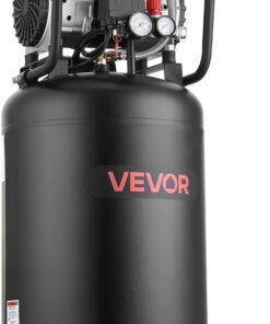 VEVOR 20-Gallon Air Compressor, 2HP 4.5 SCFM at 90PSI, Max 125PSI Pressure Oil-Free Air Compressor Tank, Portable on Wheels for Auto Repair, Tire Inflation, Spray Painting, Woodwork Nailing, 120V