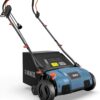 SENIX 13 Amp 15-Inch 2-in-1 Electric Dethatcher and Scarifier with 13.2-Gal Collection Bag,4-Position Depth Adjustment,Walk Behind for Lawn Garden Care Removing Thatch,Quick-Fold(SCE13-M) SENIX 13 Amp 15-Inch 2-in-1 Electric Dethatcher and Scarifier with 13.2-Gal Collection Bag,4-Position Depth Adjustment,Walk Behind for Lawn Garden Care Removing Thatch,Quick-Fold(SCE13-M)